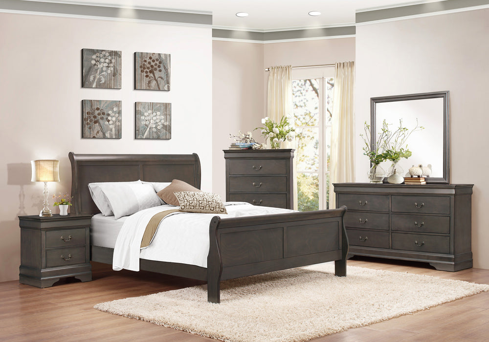 Mayville Eastern King Bed in Gray - 2147KSG-1EK