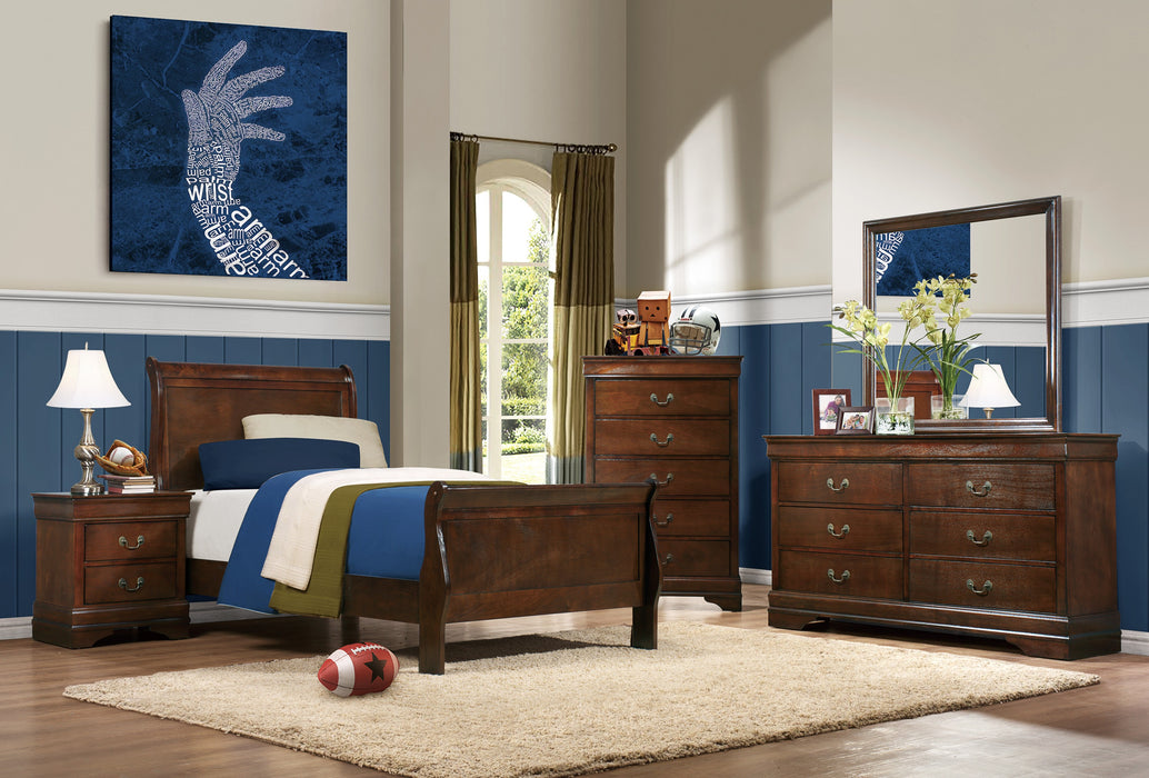 Mayville Twin Bed in Cherry - 2147T-1