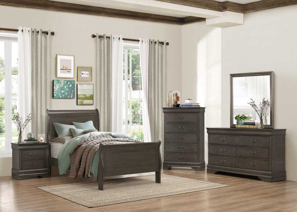 Mayville Twin Bed in Gray - 2147TSG-1