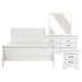 Mayville 4pc set (QB+NS+DR+MR) in White - 2147W-1*4 image