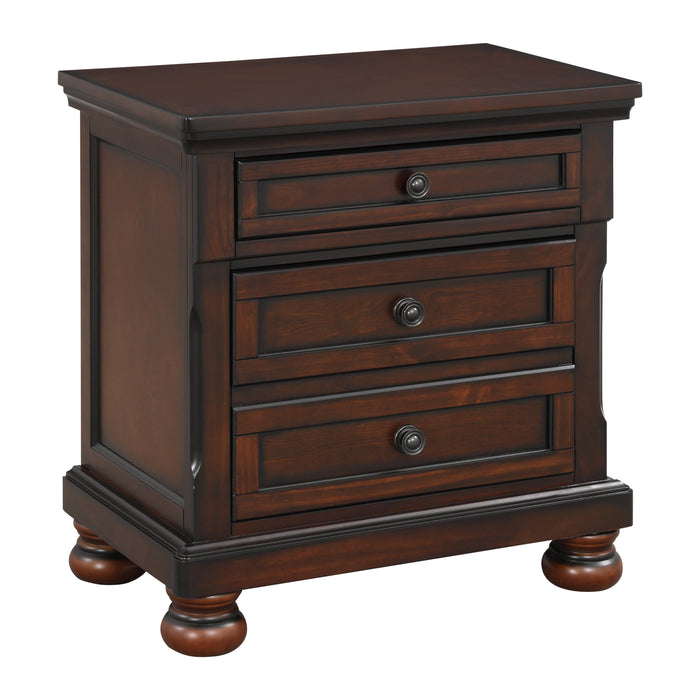 Cumberland Nightstand, Hidden Drawer in Brown - 2159-4