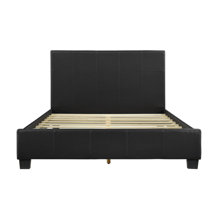 Lorenzi Queen Platform Bed in Black - 2220-1