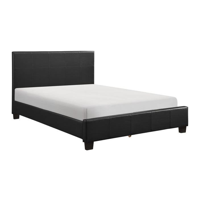 Lorenzi Full Platform Bed in Black - 2220F-1