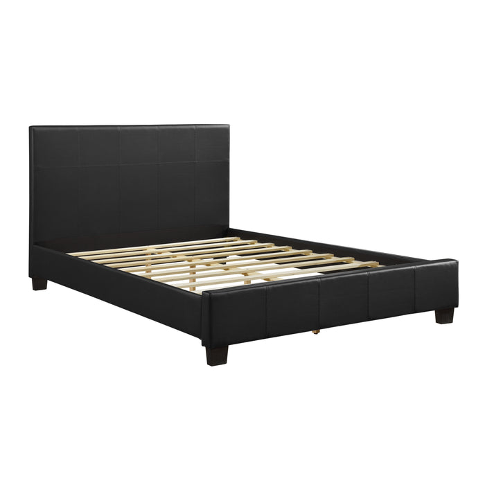 Lorenzi Full Platform Bed in Black - 2220F-1