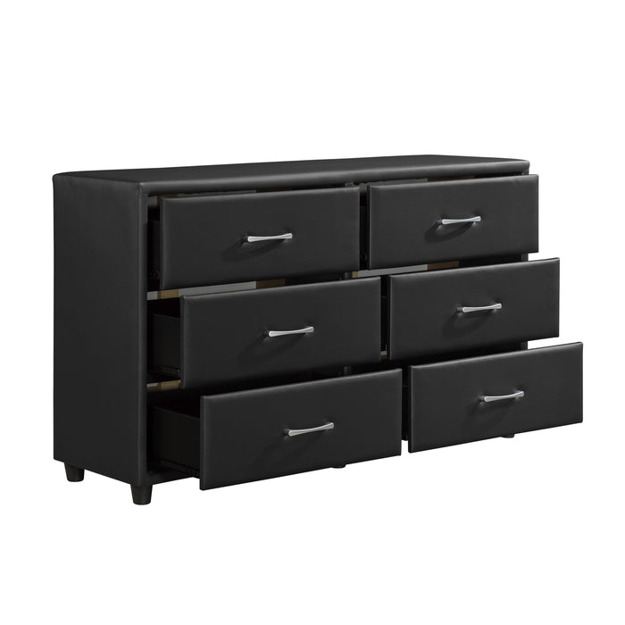 Lorenzi Dresser in Black - 2220-5