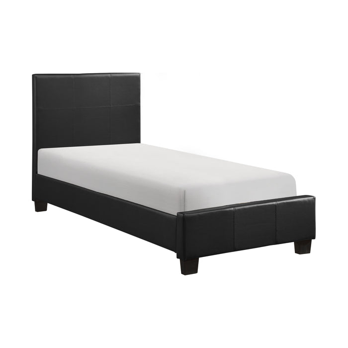 Lorenzi Twin Platform Bed in Black - 2220T-1