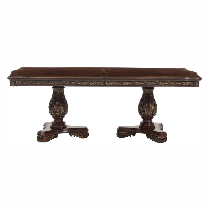 Deryn Park Dining Table in Metallic Accent - Traditional/Cherry - 2243-114* image