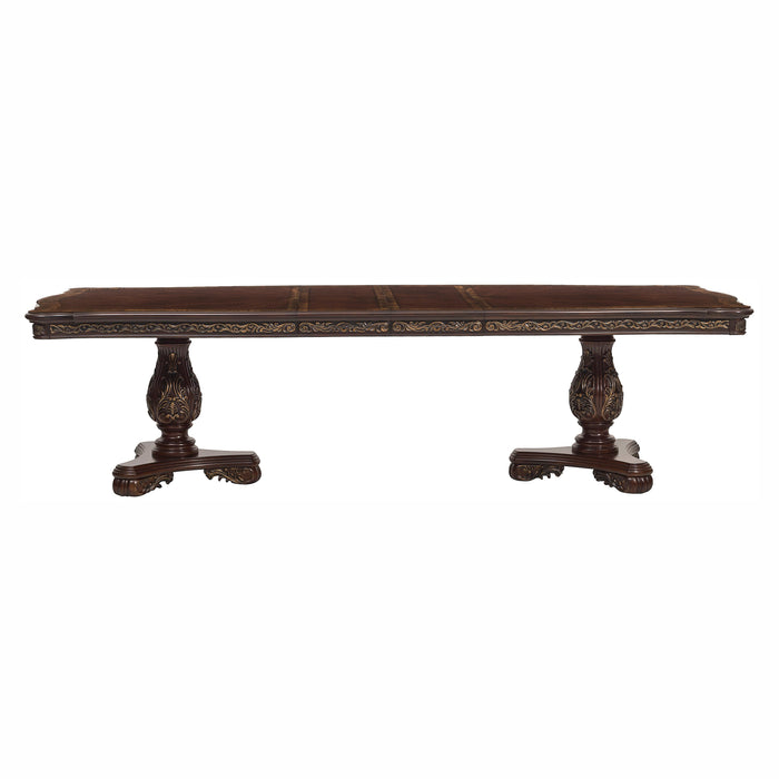 Deryn Park Dining Table in Metallic Accent - Traditional/Cherry - 2243-114*