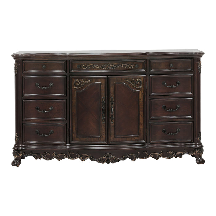 Deryn Park Dresser in Metallic Accent - Traditional/Cherry - 2243-5 image