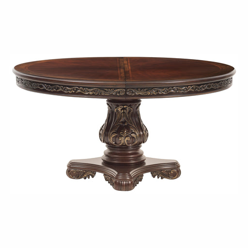 Deryn Park Round/Oval Dining Table in Metallic Accent - Traditional/Cherry - 2243-76* image