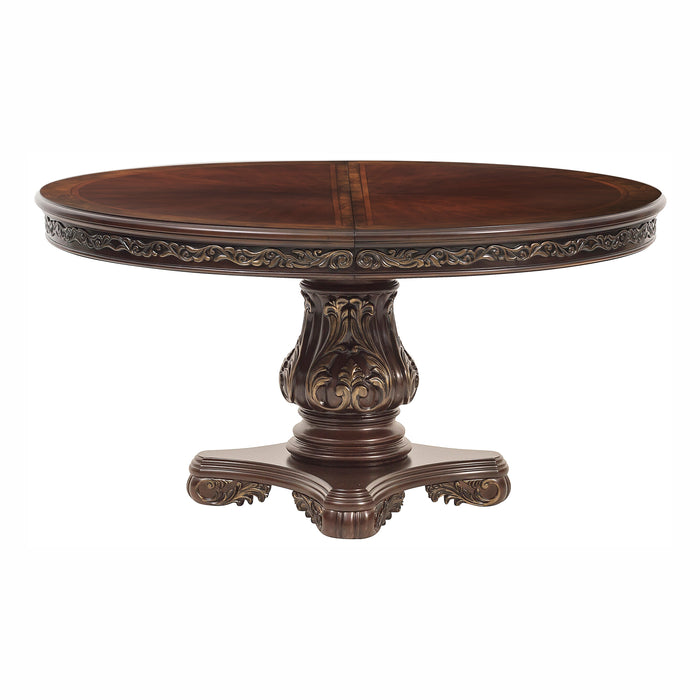 Deryn Park Round/Oval Dining Table in Metallic Accent - Traditional/Cherry - 2243-76* image