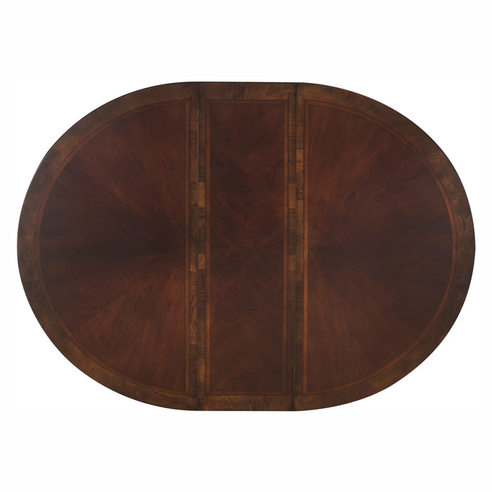 Deryn Park Round/Oval Dining Table in Metallic Accent - Traditional/Cherry - 2243-76*