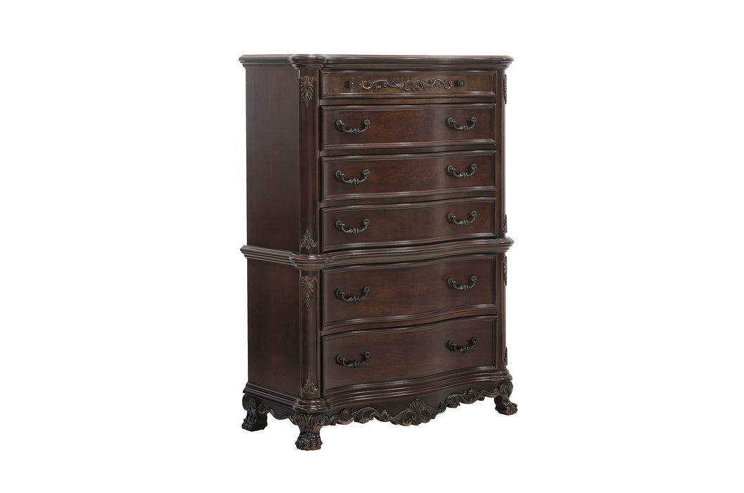 Deryn Park Chest in Metallic Accent - Traditional/Cherry - 2243-9