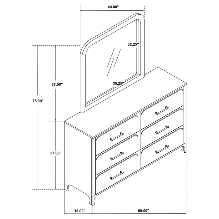 Anastasia Dresser With Mirror