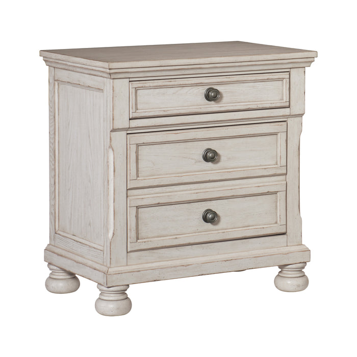 Bethel Nightstand, Hidden Drawer in White - 2259W-4