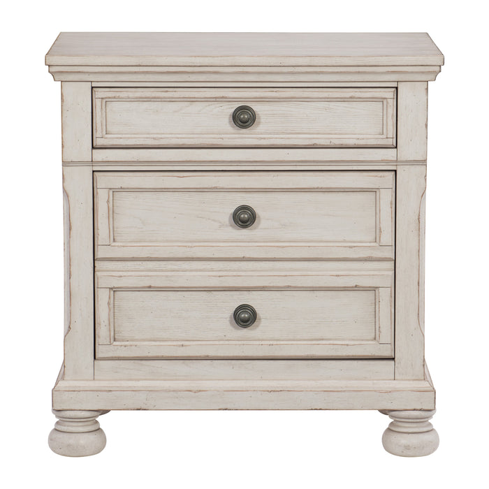 Bethel Nightstand, Hidden Drawer in White - 2259W-4 image