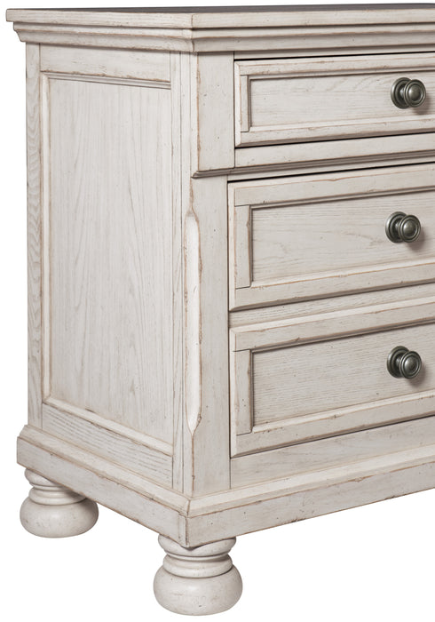 Bethel Nightstand, Hidden Drawer in White - 2259W-4