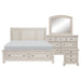 Bethel 4pc Set (QB+NS+DR+MR) in White - 2259W-1*4 image