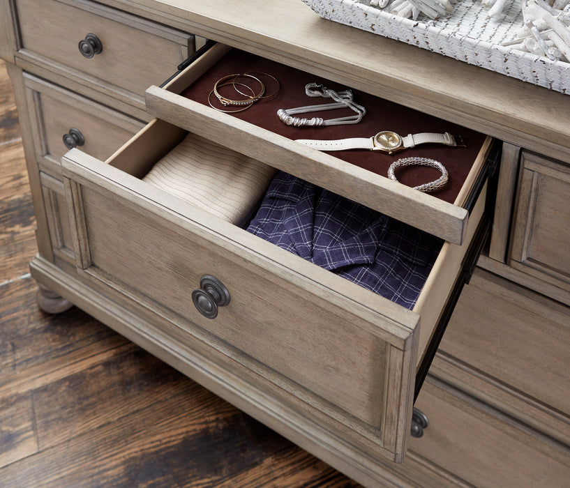 Bethel Dresser, Hidden Drawer in Gray - 2259GY-5