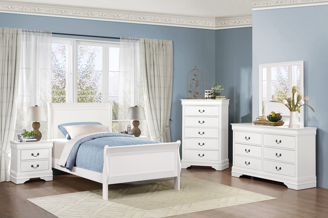 Mayville Twin Bed in White - 2147TW-1