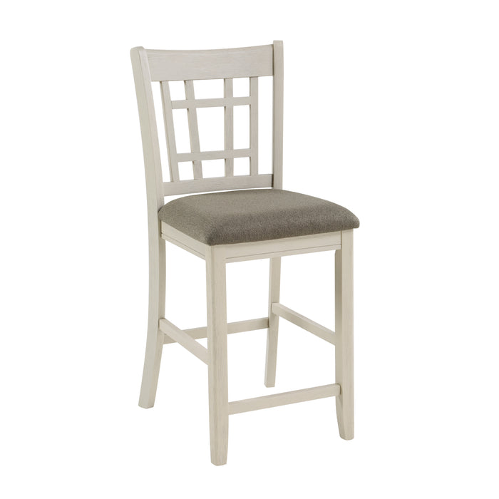 Junipero Counter Height Chair in Brown/White - 2423W-24