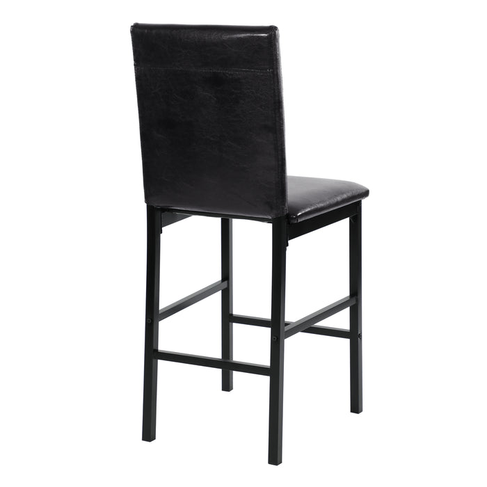 Tempe Counter Height Chair in Black/Brown - 2601-24