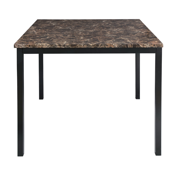 Tempe Counter Height Table, Faux Marble Top in Black/Brown - 2601-36 image