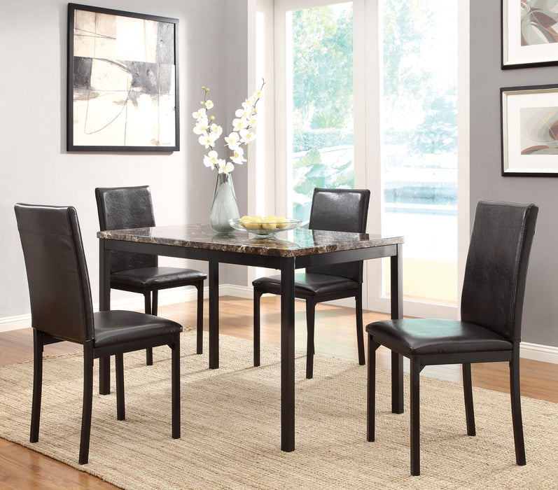 Tempe Side Chair in Brown/Black - 2601S