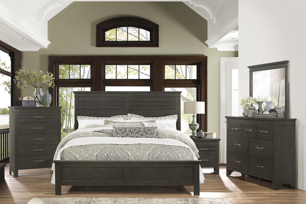 Blaire Farm Queen Bed in Gray - 1675-1