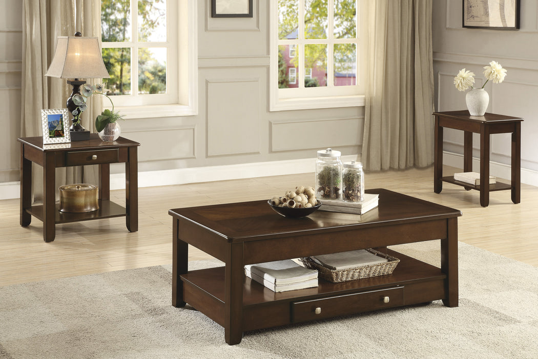 Ballwin Chairside Table in Cherry - 3256RF-02