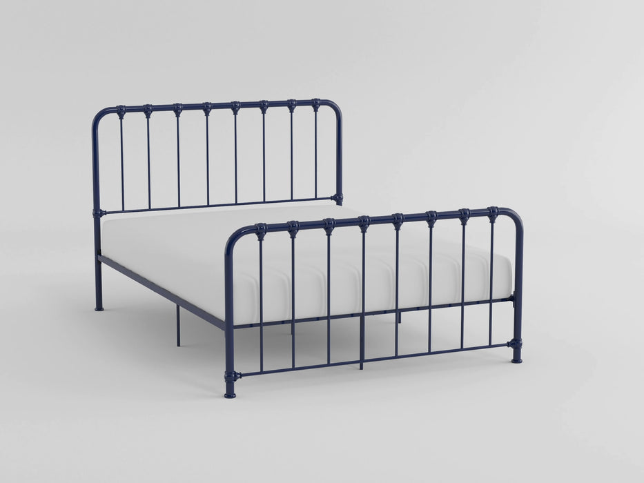 Bethany Twin Platform Bed in Blue - 1571BUT-1