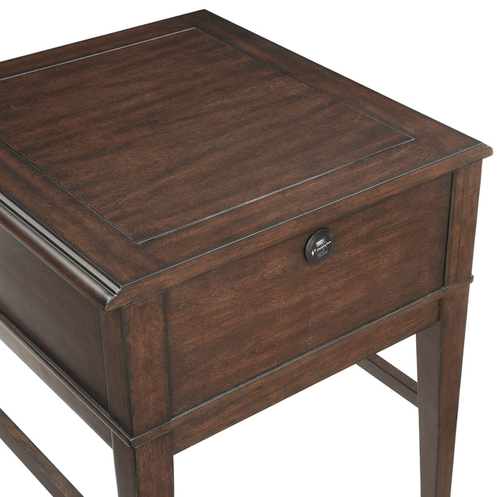 Claremore End Table in Brown - 3500-04