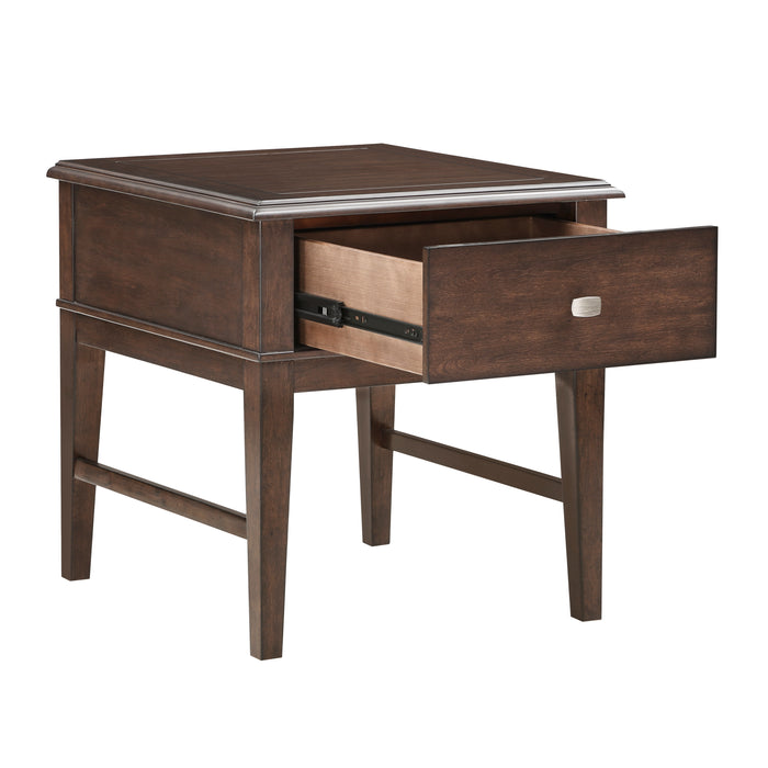 Claremore End Table in Brown - 3500-04