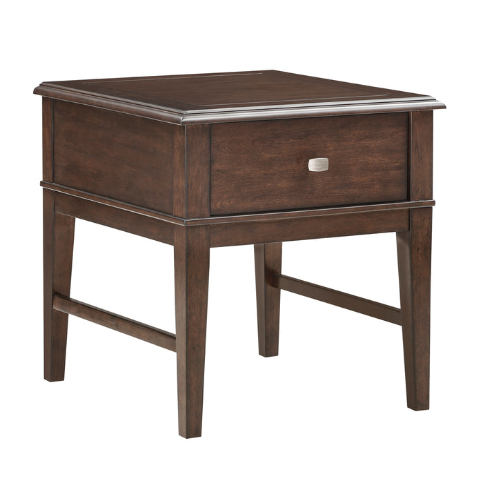 Claremore End Table in Brown - 3500-04