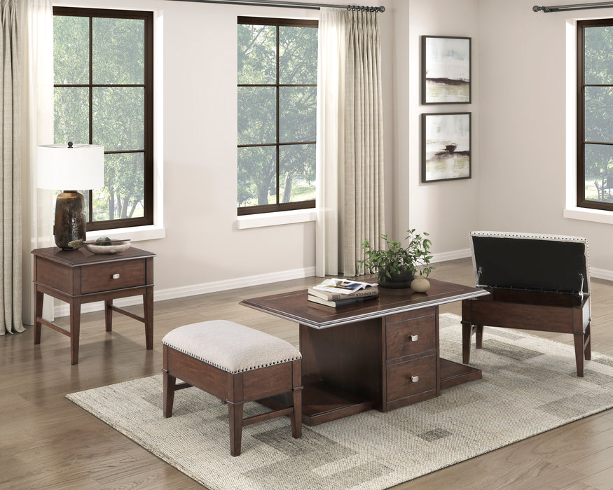 Claremore End Table in Brown - 3500-04