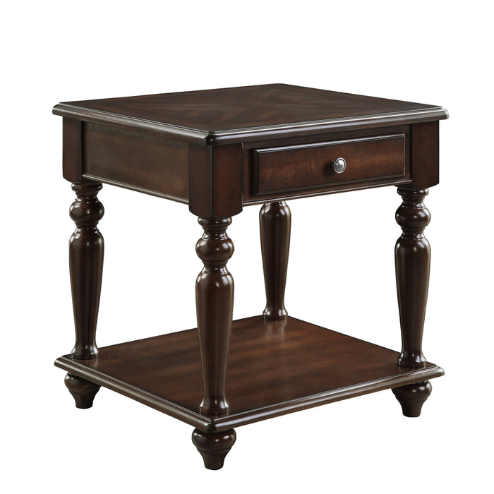 Lovington End Table in Espresso - 3587-04