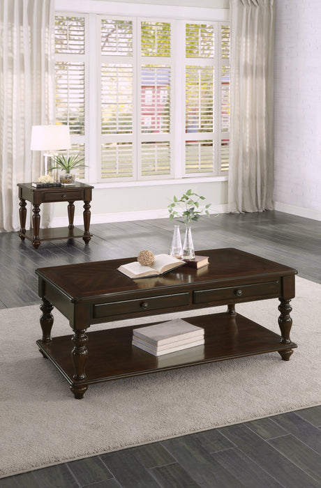 Lovington End Table in Espresso - 3587-04