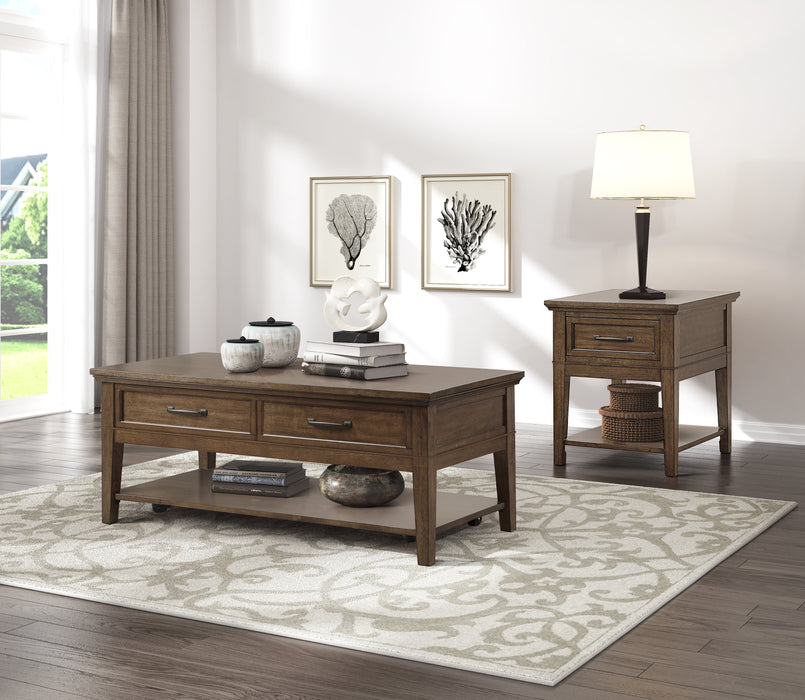 Whitley Cocktail Table in Brown - 3620-30