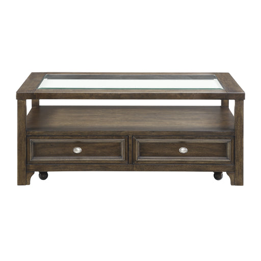 Auburn Cocktail Table in Brown/Transparent - 3624-30 image