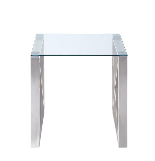 Rush End Table in Gold/Silver/Champagne/Transparent - 3644-04 image