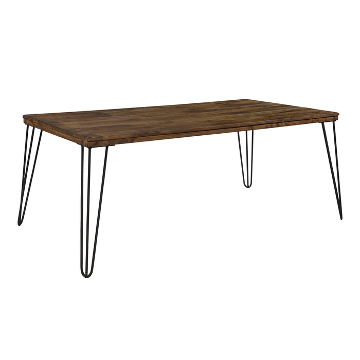 Kellson Cocktail Table in Black/Oak/Brown - 3660M-30