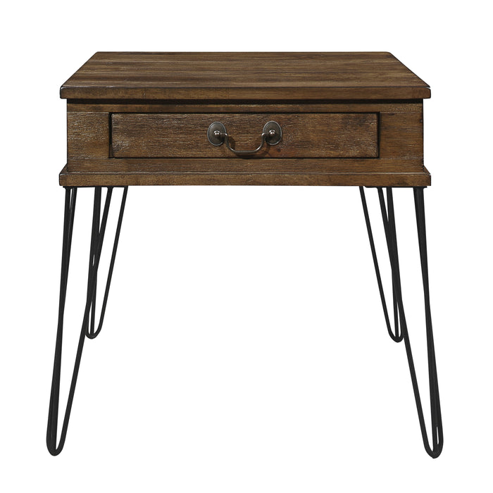 Shaffner End Table in Brown/Black/Oak - 3670M-04 image