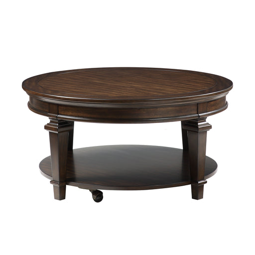 Tobias Round Cocktail Table in Espresso - 3681-01RD image