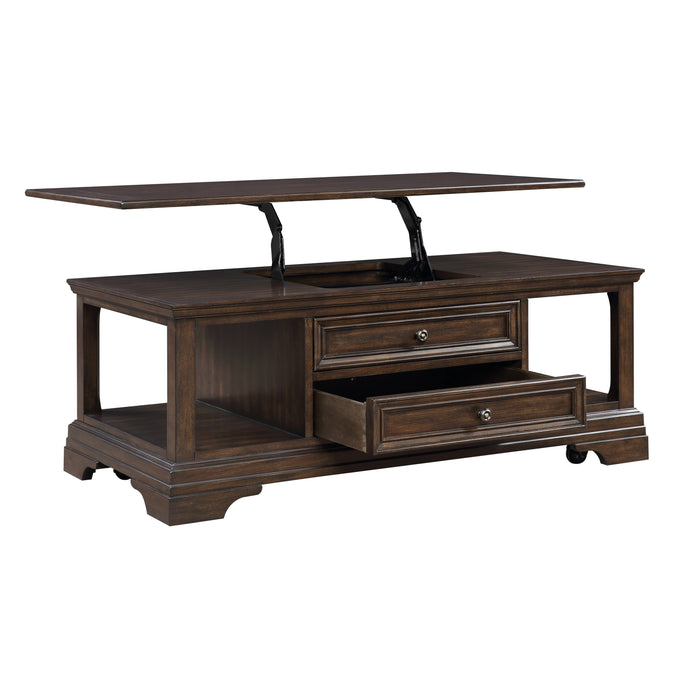 Tobias Lift Top Cocktail Table in Espresso - 3681-30