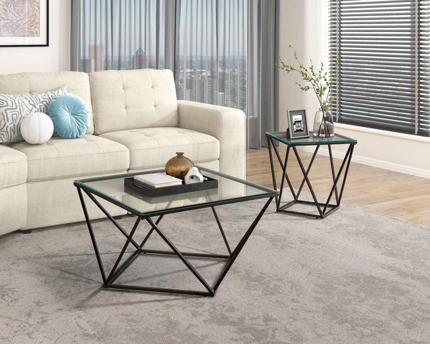 Luca End Table in Black - 3693-04