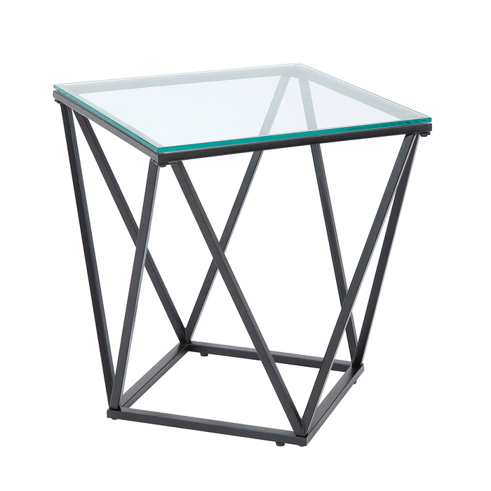 Luca End Table in Black - 3693-04