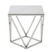 Alfeo End Table in Silver/White - 3694-04 image