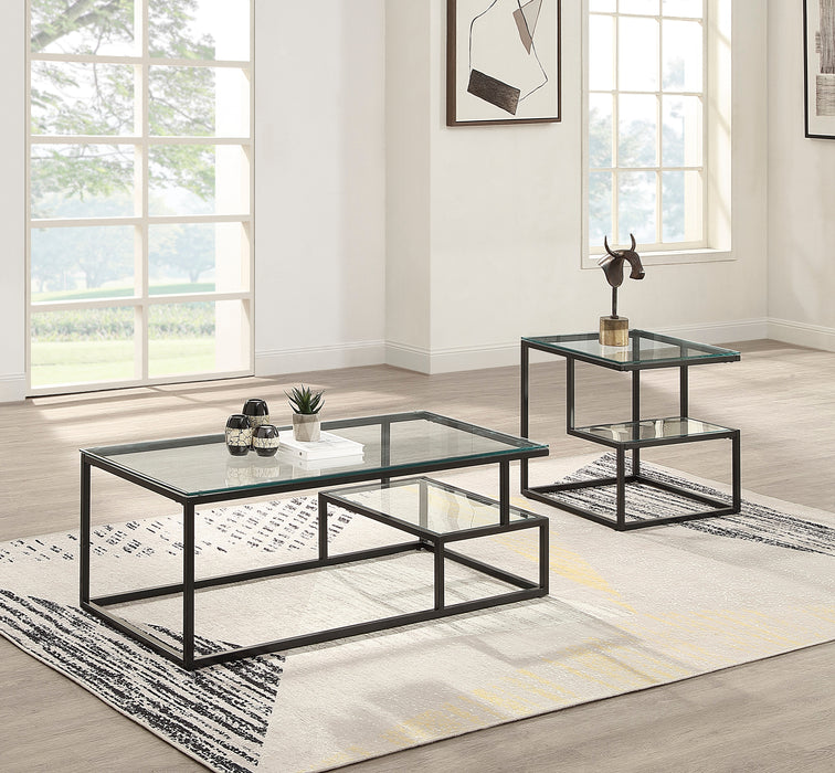 Elyria End Table in Black - 3695-04