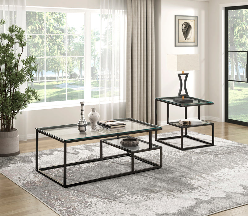 Elyria Cocktail Table in Black - 3695-30