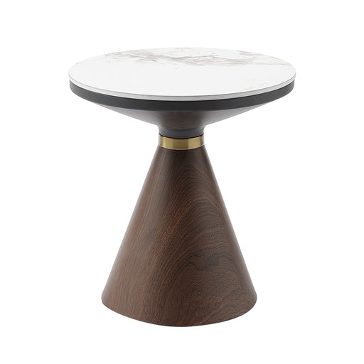 Greer End Table in Brown/Walnut/White - 3696-04 image